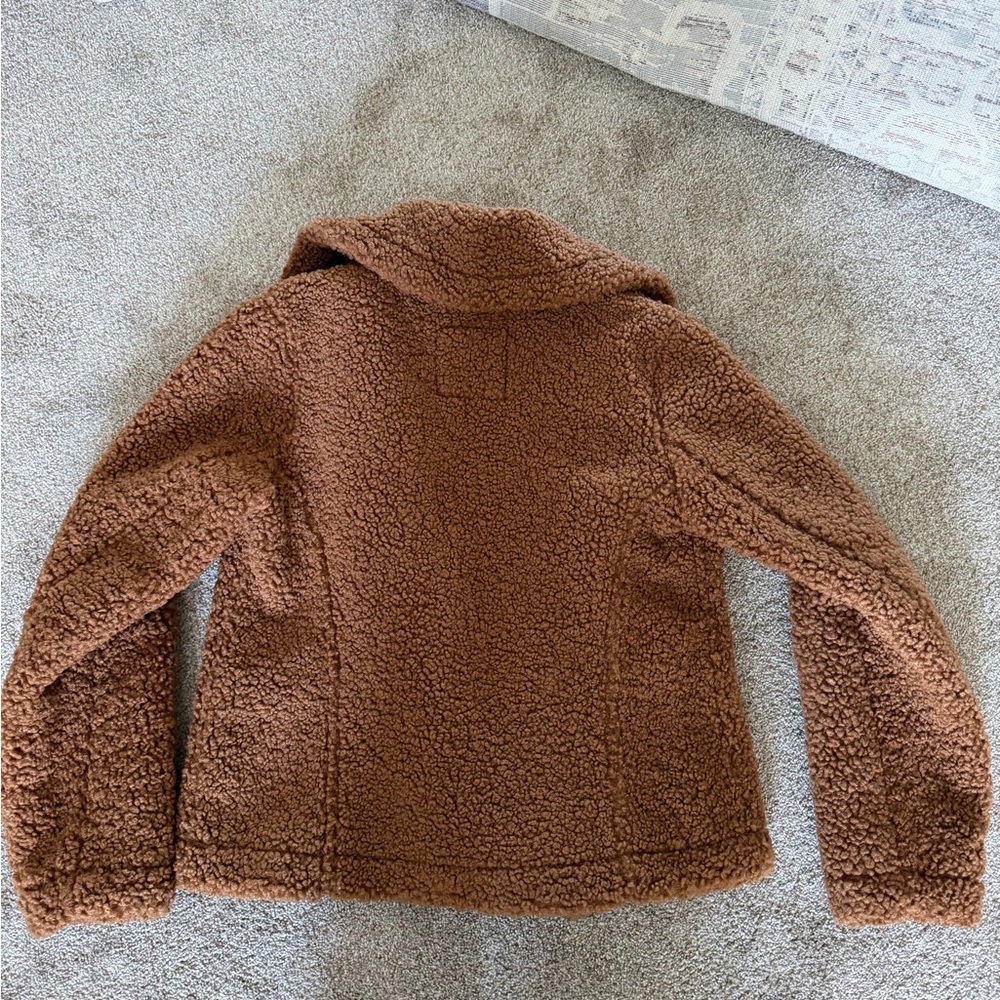 Abercrombie & Fitch Brown Teddy Jacket - Picture 2 of 2